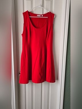 Fit And Flare Red Dress